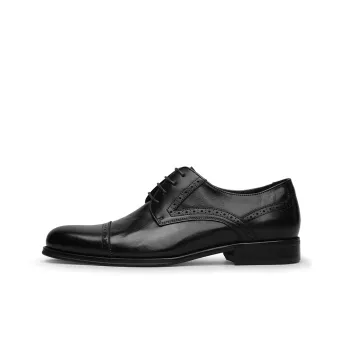 GOLDLION Dress Shoes Men Low Top Black/Brown