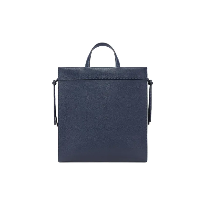 FENDI Calfskin Shoulder Bag, Crossbody Bag, Handbag Medium Size Men's Dark Blue-2