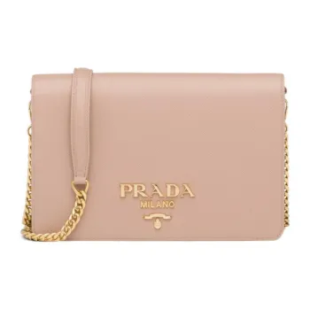 PRADA Saffiano Leather Handbag Shoulder Bag Crossbody Bag Mini Women's Pink