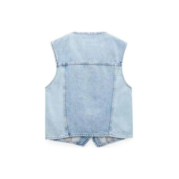 Barbie X ZARA X Barbie Co brand Tank Tops Men Blue-1