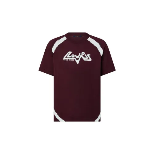 LOUIS VUITTON T Shirt Men's Red Brown