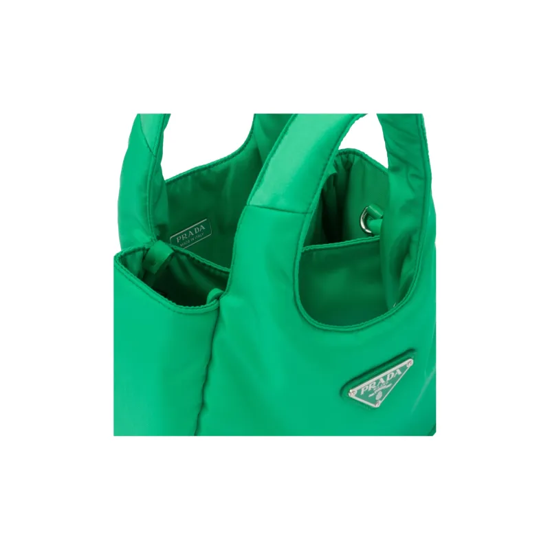 PRADA Re-Nylon Fabric Tote Bag Shopping Bag Handbag Mini Women's Mint Green-3