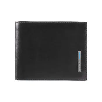PIQUADRO Leather Wallet Regular Men's Black