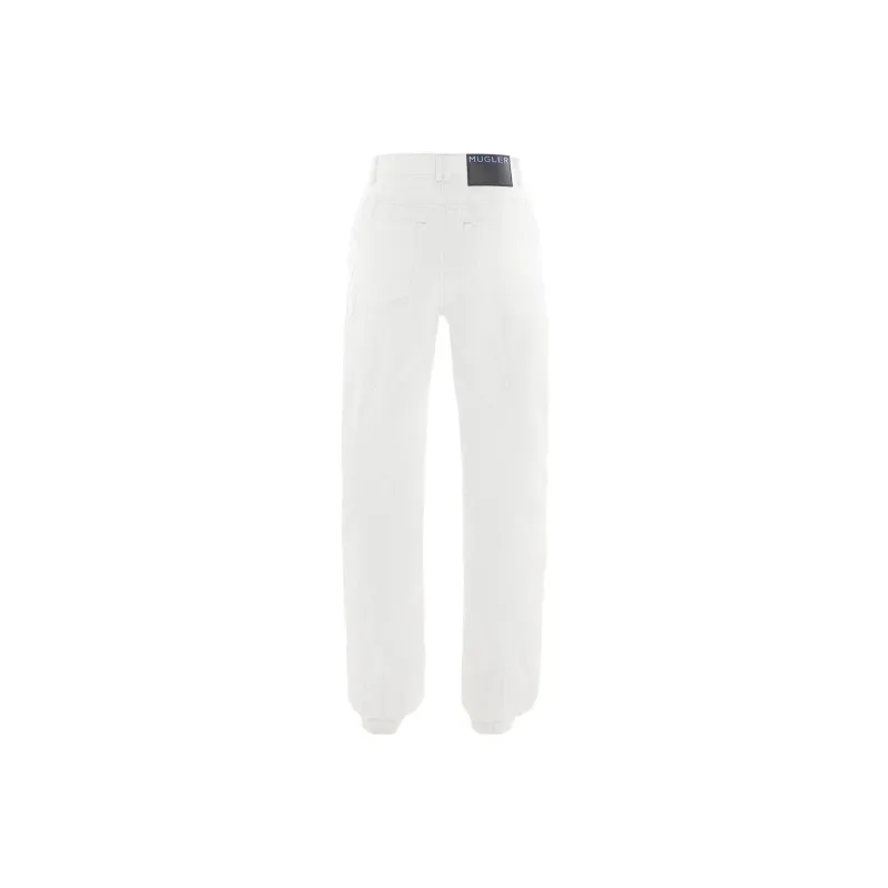 Mugler Jeans Unisex White-1