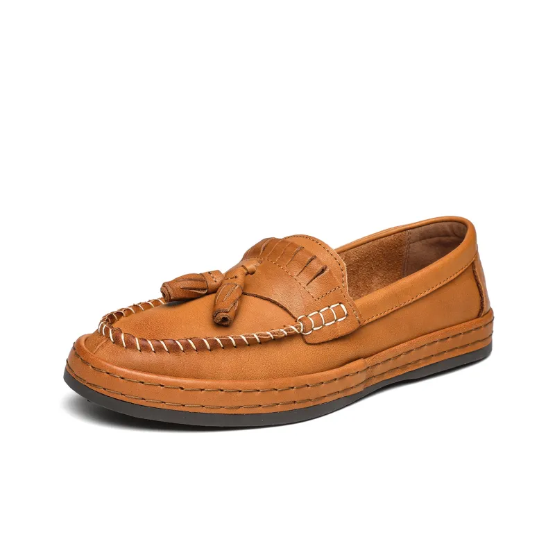 DIENGRLEY Loafers Men Low Top Yellow/Black-1