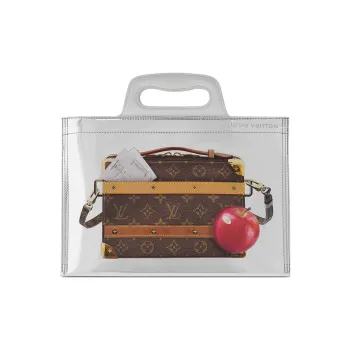 LOUIS VUITTON Freezer Handle Soft Trunk Silver