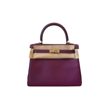 HERMES Swift Calfskin Kelly Bag Handbags Women's P9 Anemone Sea Cucumber Purple