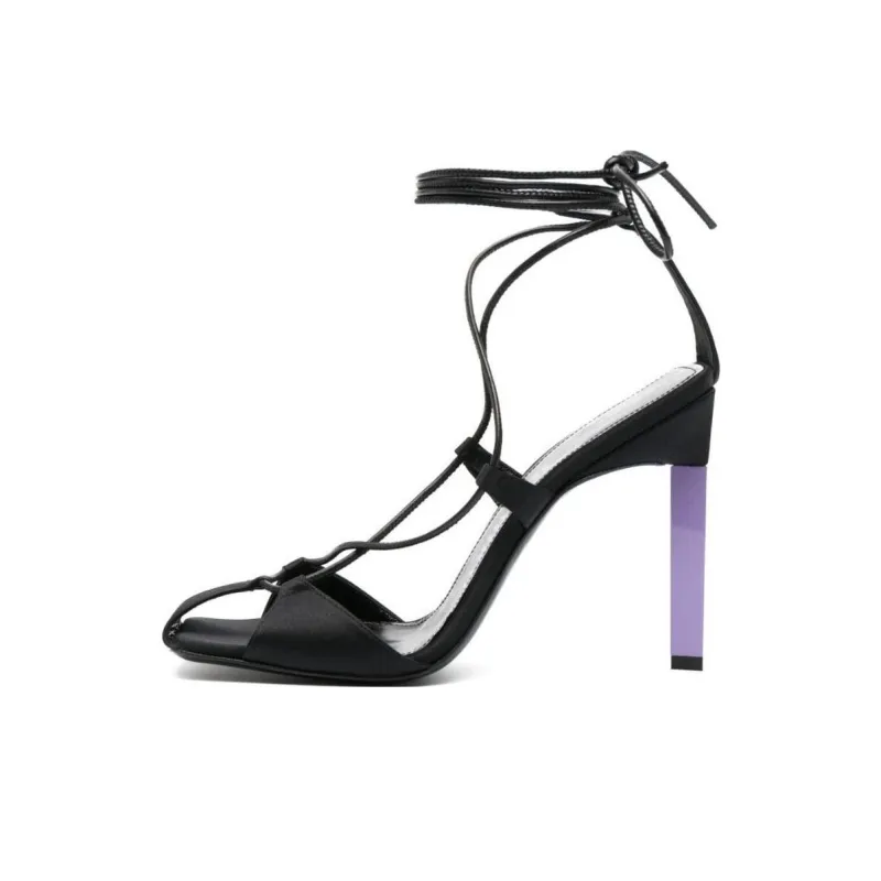 The Attico 115mm Tie-fastening Sandals-0