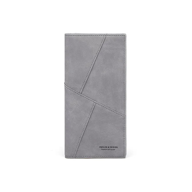 CNOLES Pu Coin Purse Wallet Men's Dreamy Gray-1