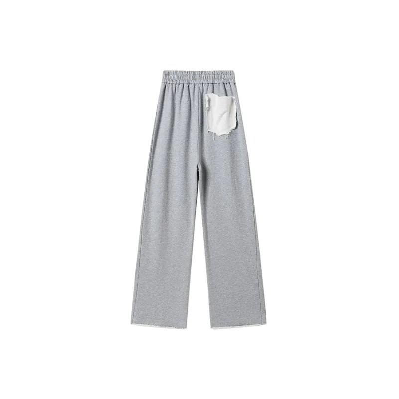 ANDREA MARTIN Casual Pants Unisex Gray-1