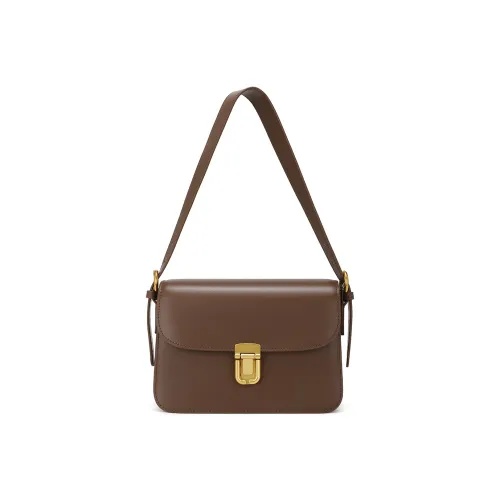 MEXICAN Cow Leather Patchwork Synthetic Leather Shoulder Bag Tofu Bag Crossbody Bag Regular Women's Coffee/Apricot