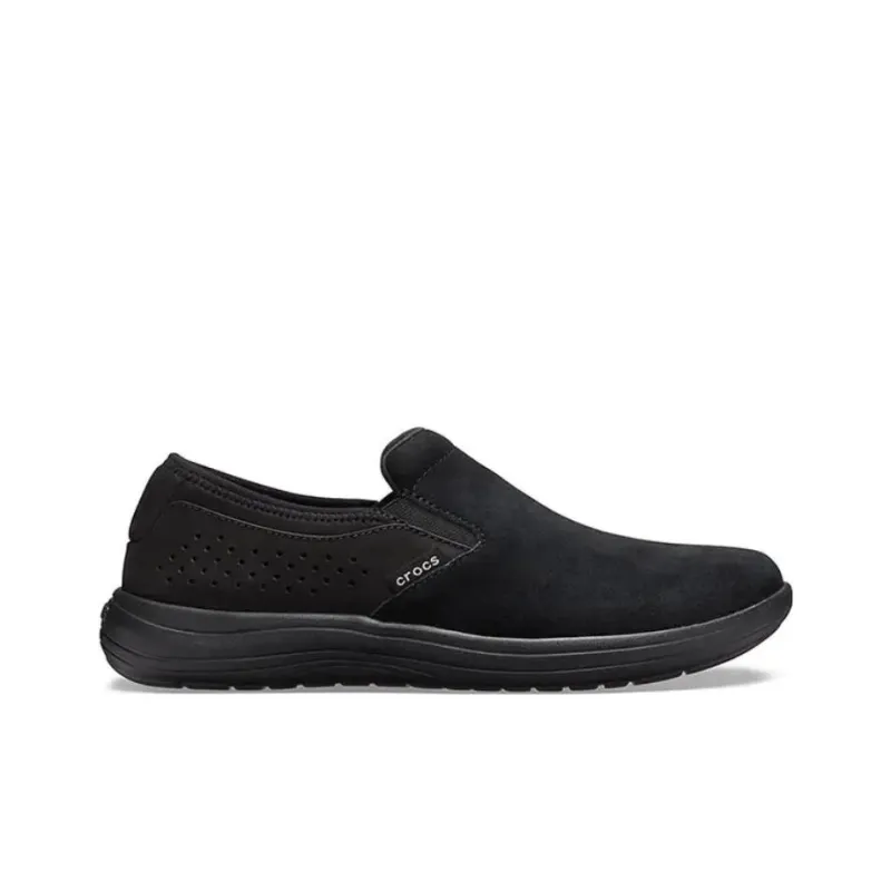 Crocs Reviva Suede Slip on 'Black'-1