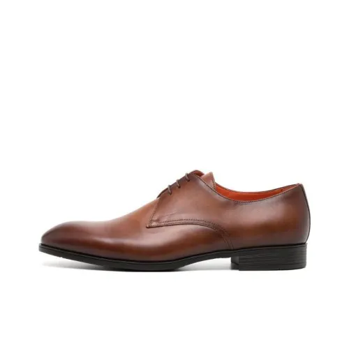 Santoni Lace-up Low-heel Derby Shoes