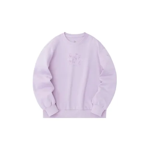 ANTA Variety Training Collection Sweatshirts Women's Wisteria Flower Purple