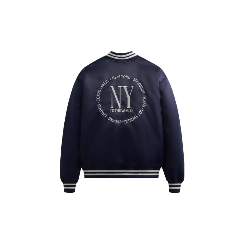 KITH New York To The World Satin Bomber Jacket-1
