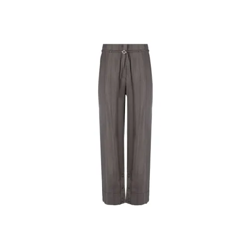 GANNI Striped Straight-leg Trousers