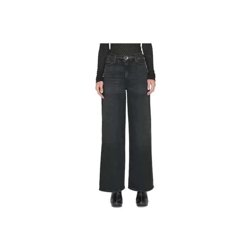 FRAME Logo Patch Straight Leg Jeans-1