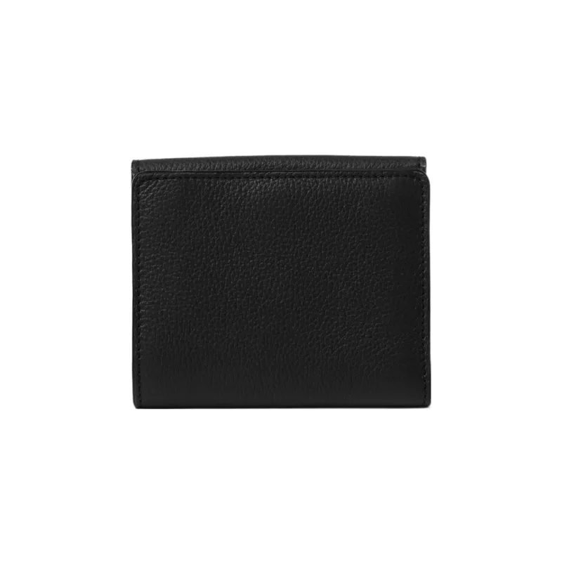 Chloe Marcie Grained Calfskin Wallet Regular Women's Black-3