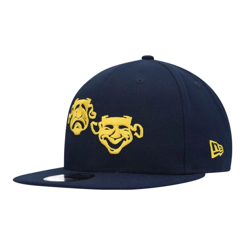 New Era Cotton Baseball Caps Unisex Dark Blue-0