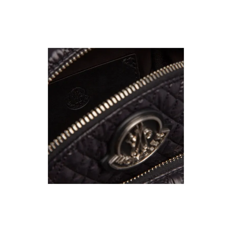 Moncler Kilia Nylon Shoulder Bag, Crossbody Bag Small Size Women's Black-2
