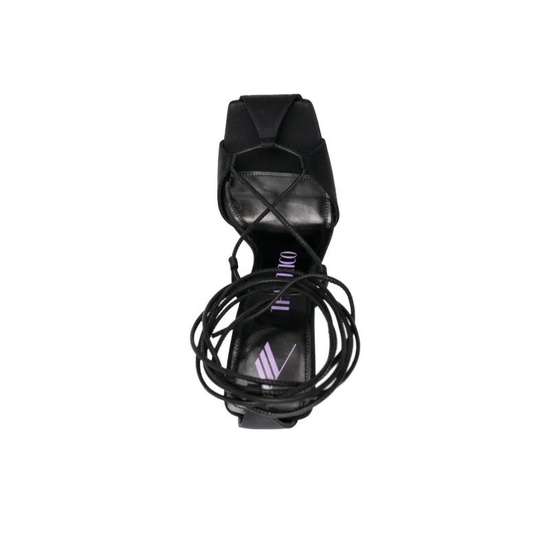 The Attico 115mm Tie-fastening Sandals-4