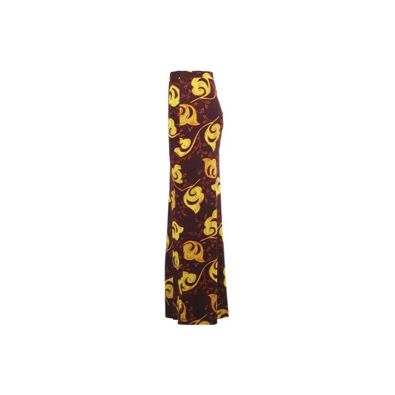 VERSACE JEANS COUTURE Casual Long Skirts Women's Burgundy-2