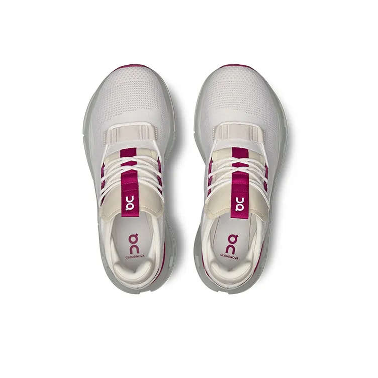 On Women's Cloudnova 'Undyed White CarnatiOn'-3