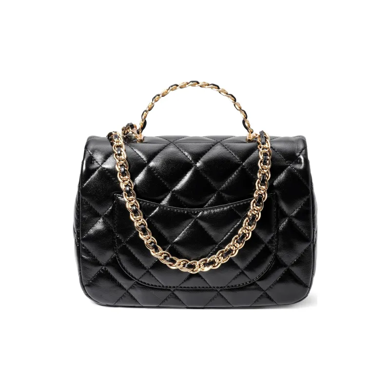 CHANEL Classic Flap CF Lambskin Handbag, Shoulder Bag, Crossbody Bag Medium Size Women's Black-2