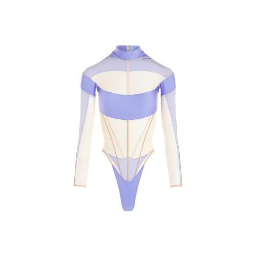 Mugler Illusion Mesh-panelled Bodysuit