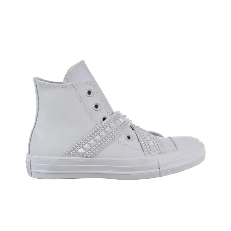 Converse Chuck Taylor All Star Punk Strap High Top 'Pure Platinum' Women's-1