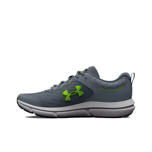 Under Armour Charged Assert 10 4E Wide 'Gravel Lime Surge'
