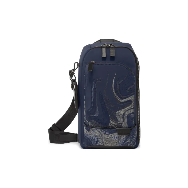TUMI Nylon Sling Bag Shoulder Bag Men's Blue-0