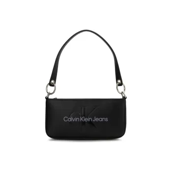 CALVIN KLEIN Synthetic Material Baguette Shoulder Bag Women's Black