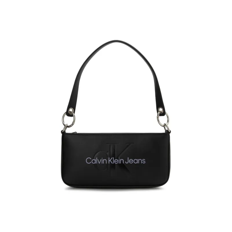 CALVIN KLEIN Synthetic Material Baguette Shoulder Bag Regular Women's Black-0