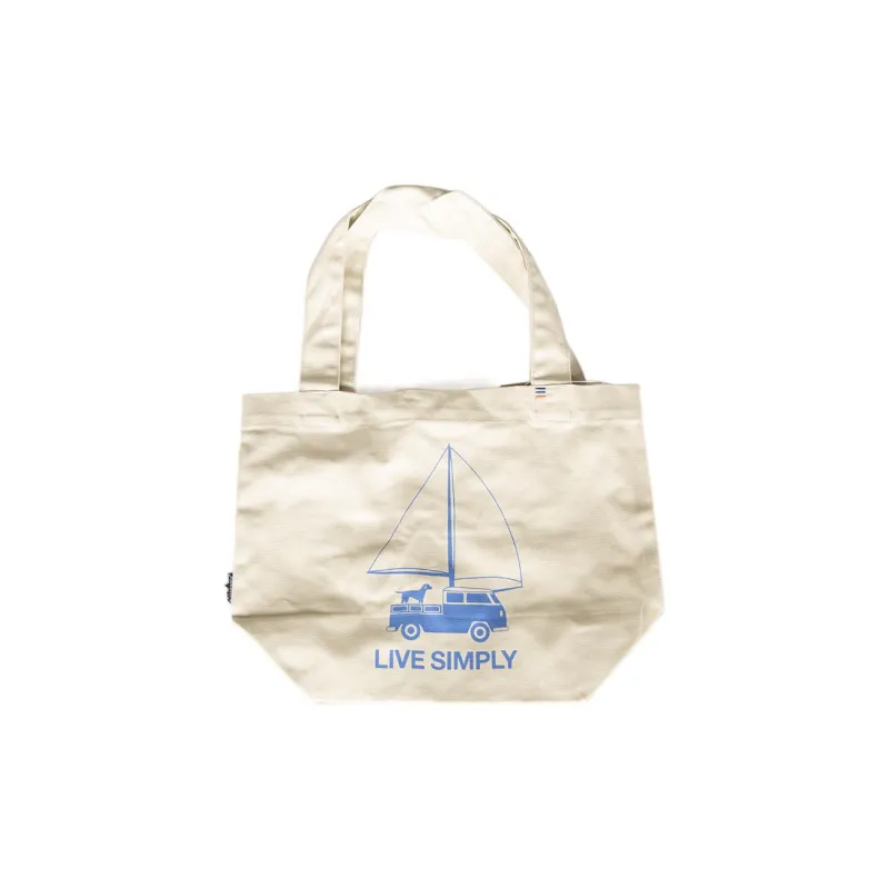 Patagonia Cotton Tote Bag Shopping Bag Handbag Regular Unisex White-2