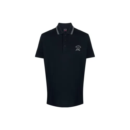 Paul & Shark Polo Shirts Men Marine Blue