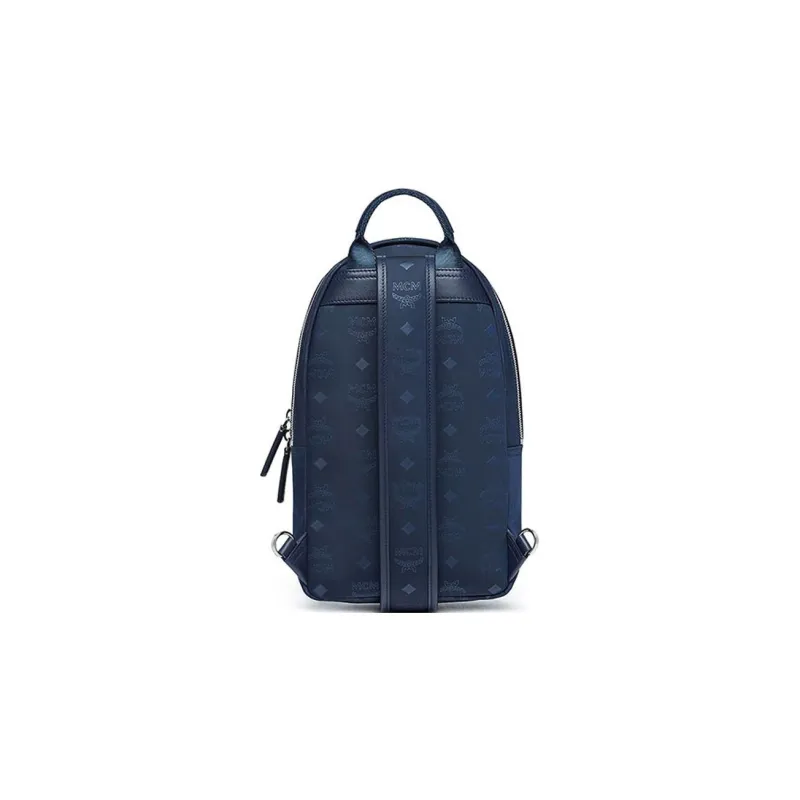MCM Nylon Crossbody Bags Sling Bags Unisex Dark Blue-3
