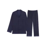 Pocket Men's (Long-Sleeved Pants) Dark Blue Clothing Sets