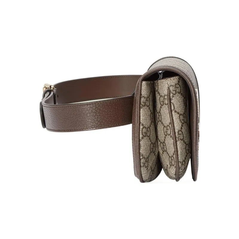 GUCCI Blondie Canvas With Leather Canvas Bag Fanny Pack Women's Ebony-2