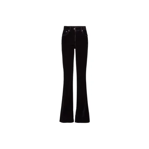 FERRAGAMO High-waist Flared Velvet Trousers