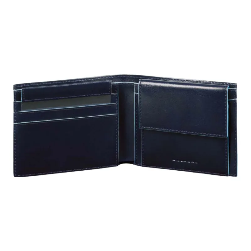 PIQUADRO Leather Wallet Regular Men's Black-1
