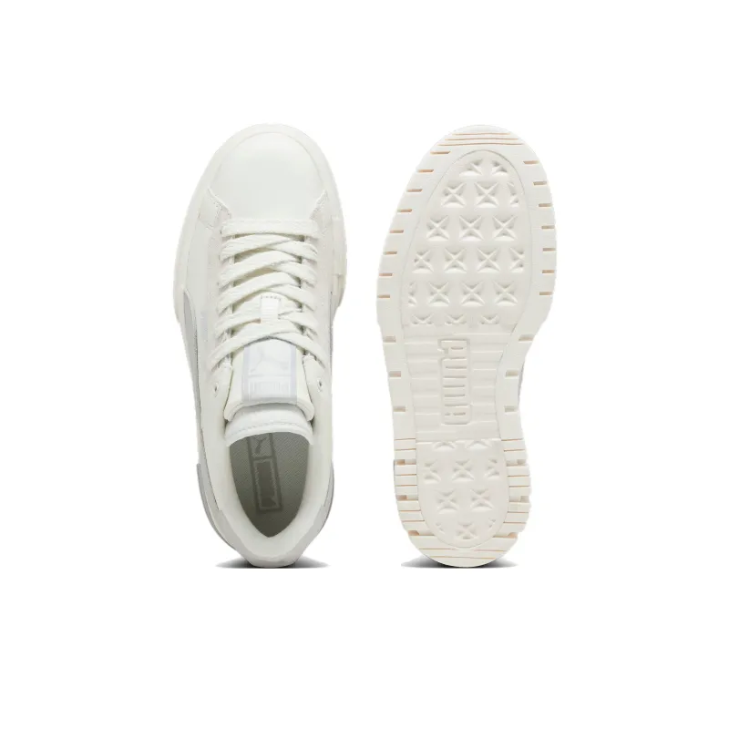 PUMA Mayze Crashed Self Love Anti Slip Wear Resistant Low Top Skateboard Shoes Women's Steady Gray-3