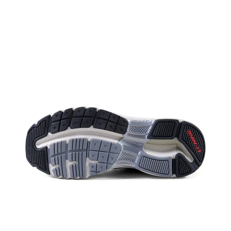 LiNing Furious Rider Runner Wear Resistant Slip Resistant Cushioning Low Top Casual Shoes Women's Gray-5