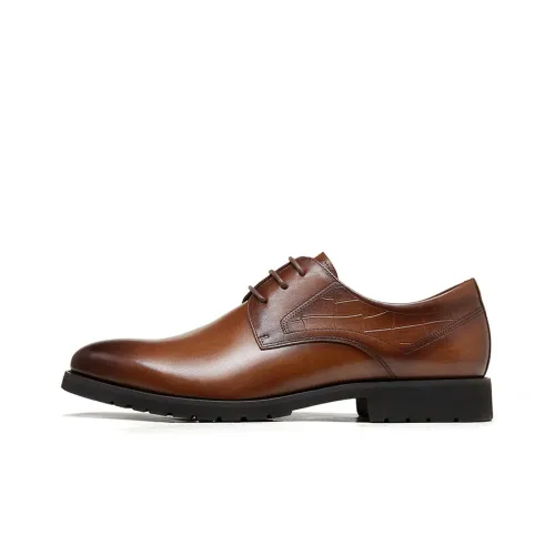 CAMEL Dress Shoes Men Low-Top