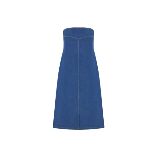 Ferragamo Sleeveless Dresses Women's Indigo