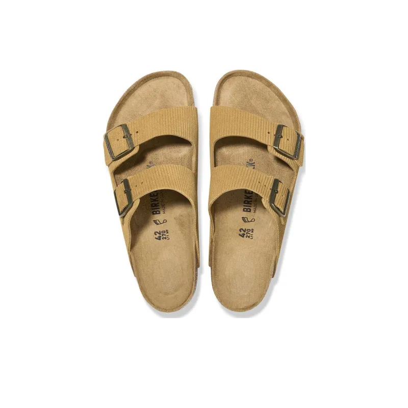 Birkenstock Arizona Embossed Corduroy Suede Cork Brown-4