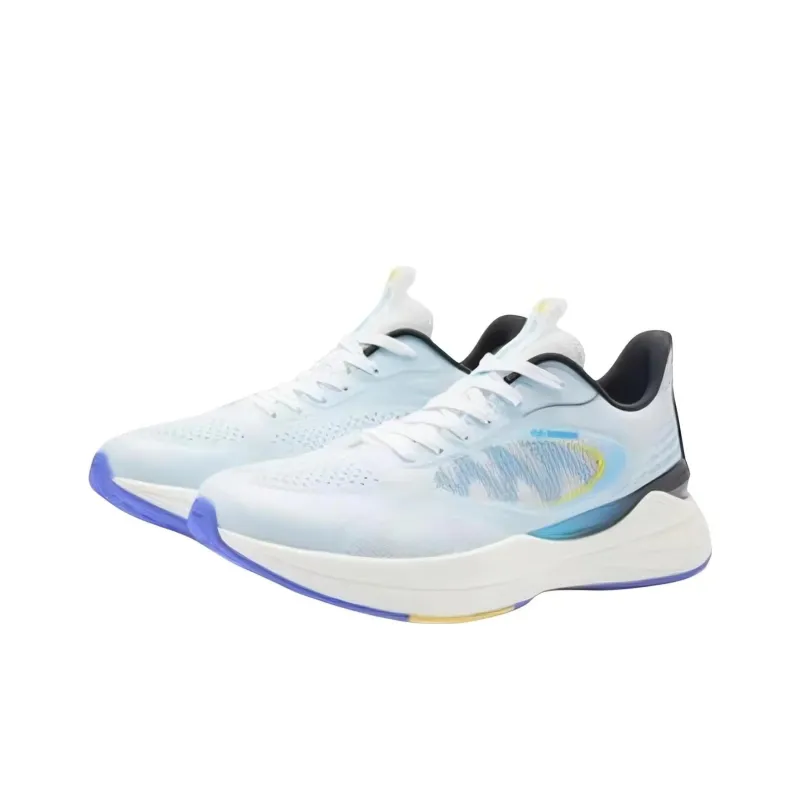 QIAODAN Boundless 5.0 Cushioning Anti Slip And Wear Resistant Low Top Running Shoes Men's Cirrus Blue-1