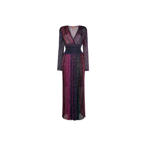 MISSONI Long-Sleeved Dresses Women's Purple