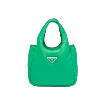 PRADA Re-Nylon Fabric Tote Bag Shopping Bag Handbag Mini Women's Mint Green