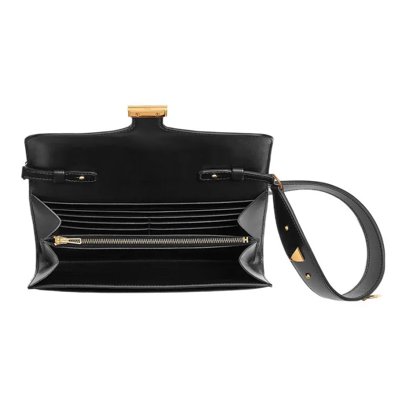 HERMES Constance To Go Box Calfskin Wallet Regular Women's 89 Noir Black-3